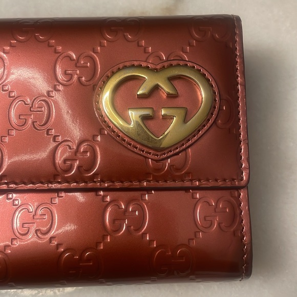 PRICE DROP Gucci micro GG long wallet with GG gold tone heart - Picture 4 of 17